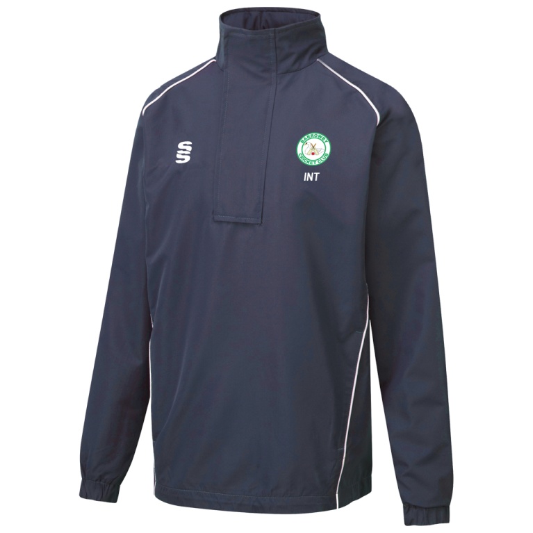 Barrowby CC Dual Curve 1/4 Zip Rain jacket : Navy