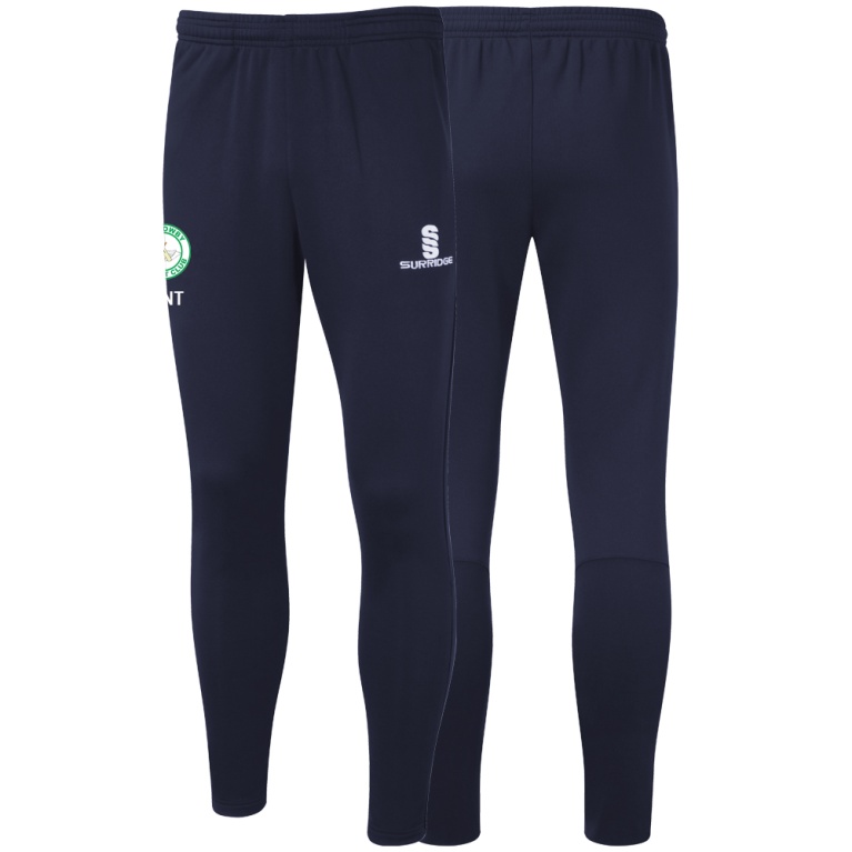 Barrowby CC Tek Slim Training Pants : Navy